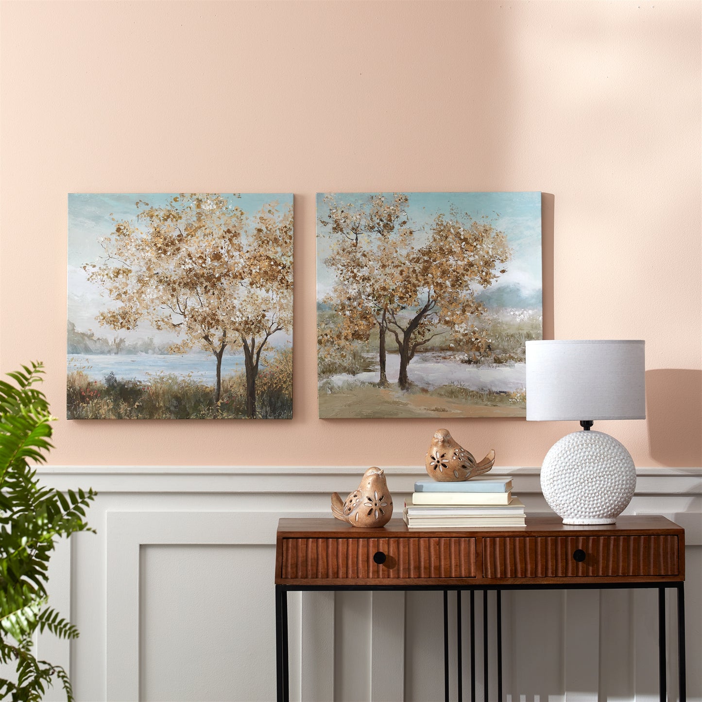 Framed Tree Canvas Art (Set of 2)
