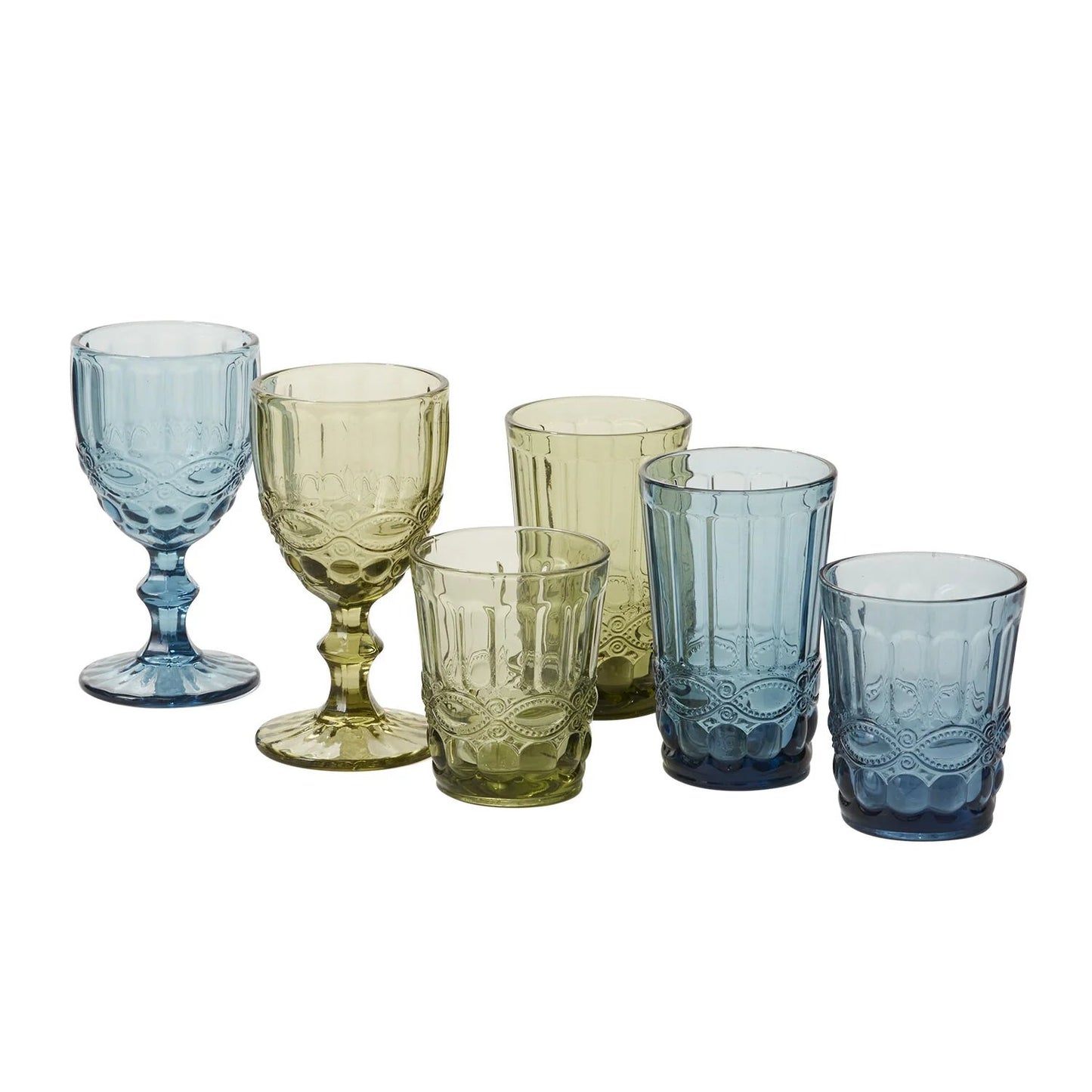 Momento Vintage inspired Drinkware (set of 4) 4.75" - 2 colors